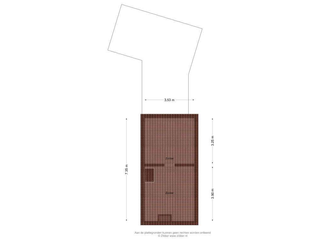 Bekijk plattegrond van Zolder van Kruisbrinkseweg 14