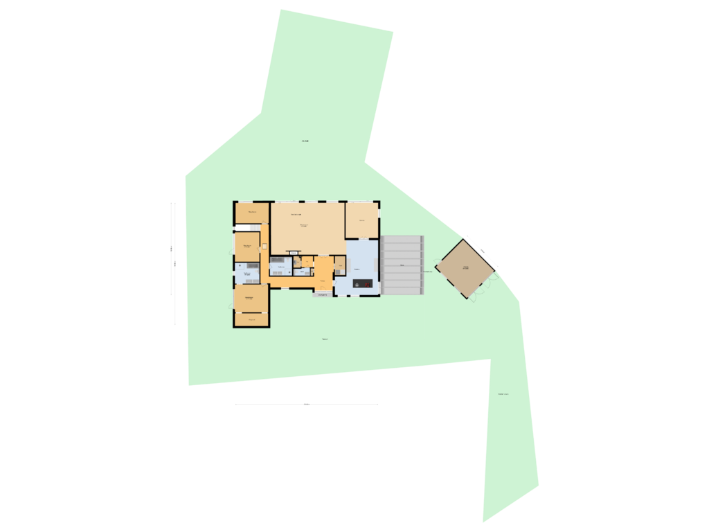 View floorplan of Situatie of Prinses Carolinalaan 13