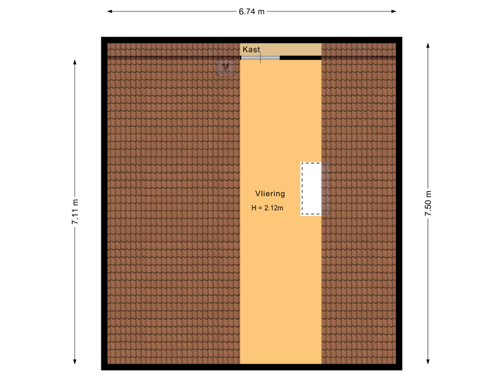 View floorplan of Berging Vliering of Mounpaed 1