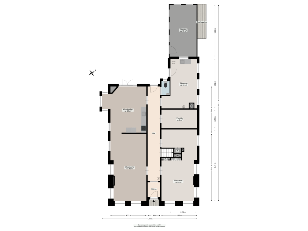 Bekijk plattegrond van Begane grond van Boterdiep Wz 57