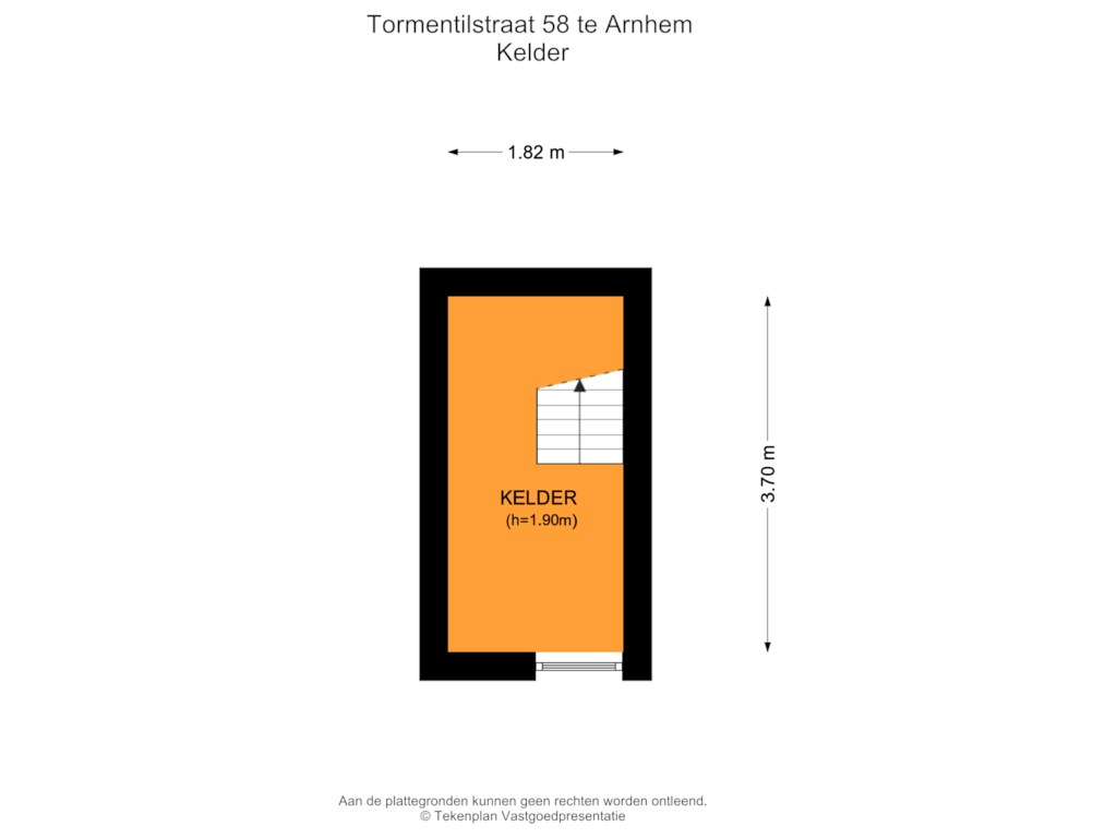 View floorplan of Kelder of Tormentilstraat 58