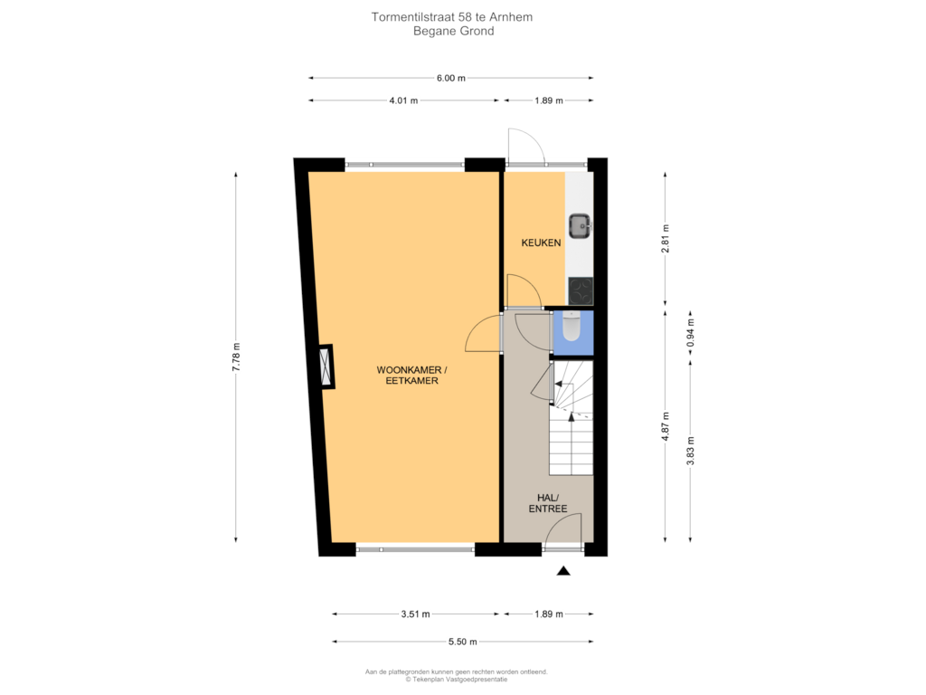 View floorplan of Begane Grond of Tormentilstraat 58