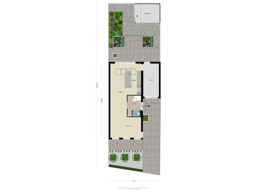 View floorplan of Begane Grond (TUIN) of Pastelblauw 9