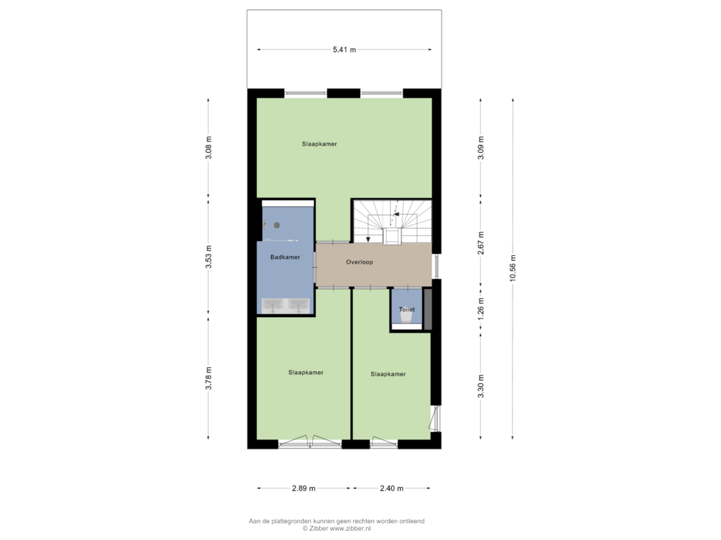 View floorplan of Eerste Verdieping of Pastelblauw 9