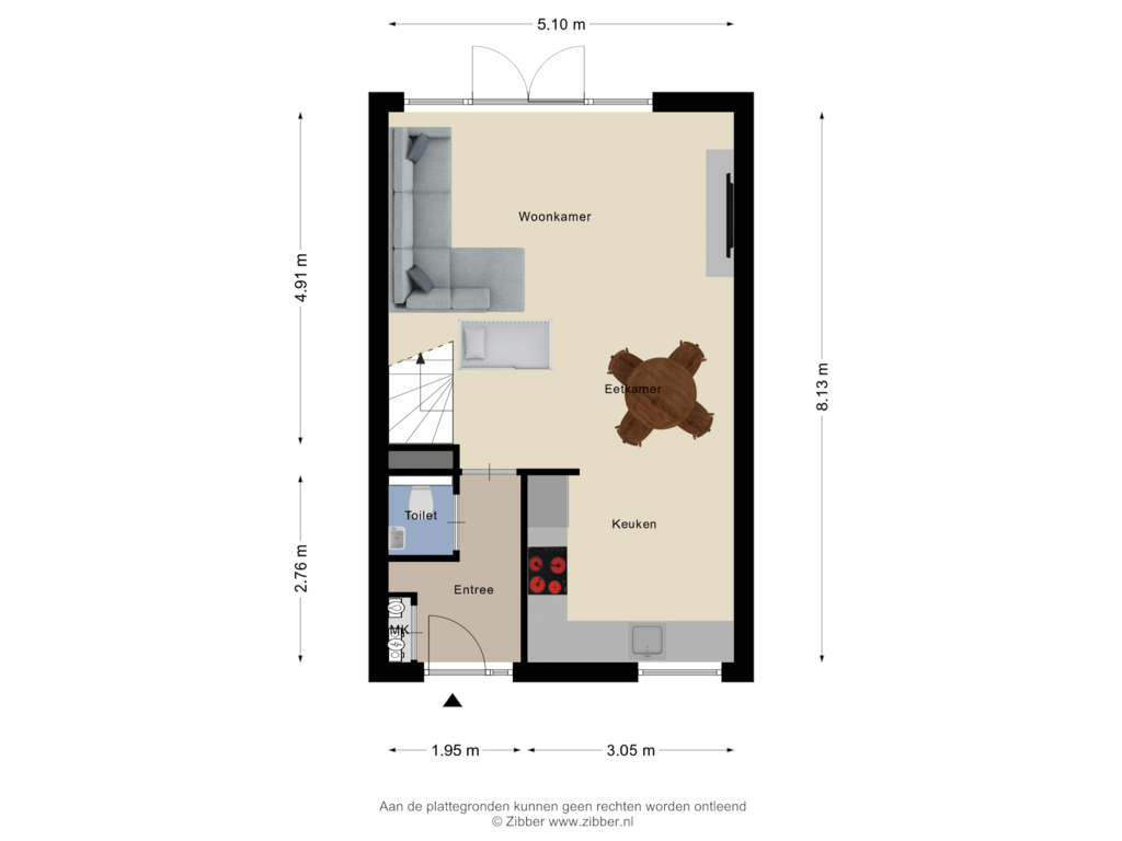 Bekijk plattegrond van Begane Grond van Heideblauwtje 13