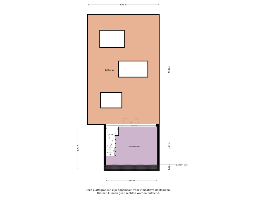 Bekijk plattegrond van 2e verdieping van Oosterstraat 50-A