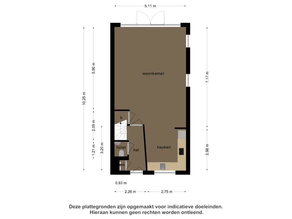 View floorplan of Begane grond of Zuiderkeerkring 159