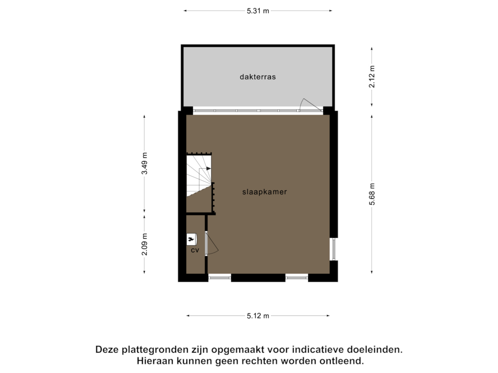 View floorplan of 2e  verdieping of Zuiderkeerkring 159