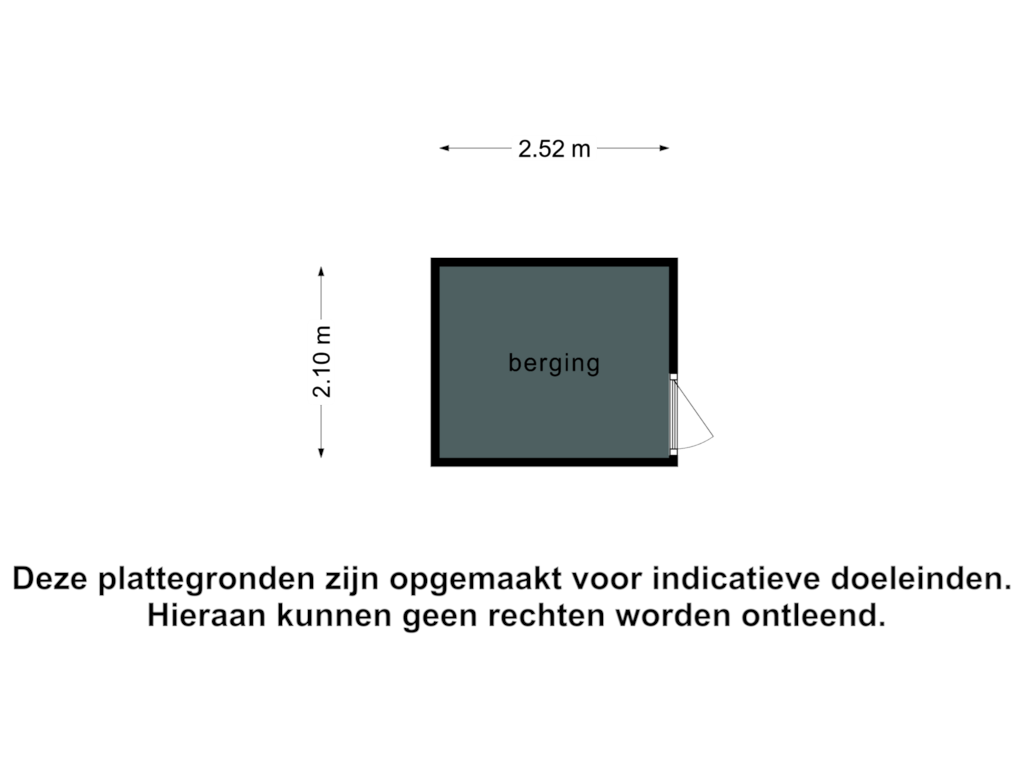 View floorplan of Berging of Zuiderkeerkring 159