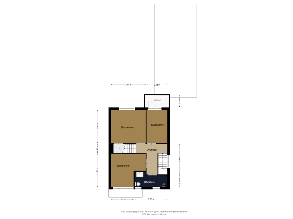 Bekijk plattegrond van Eerste verdieping van Scheepersdijk 12