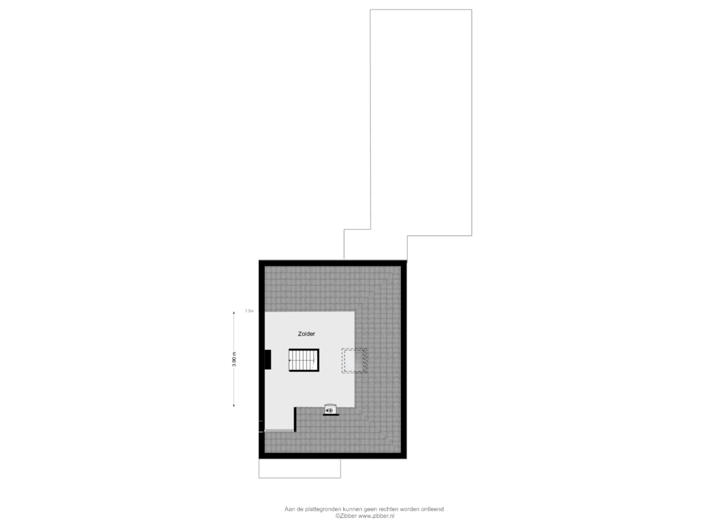 Bekijk plattegrond van Zolder van Scheepersdijk 12