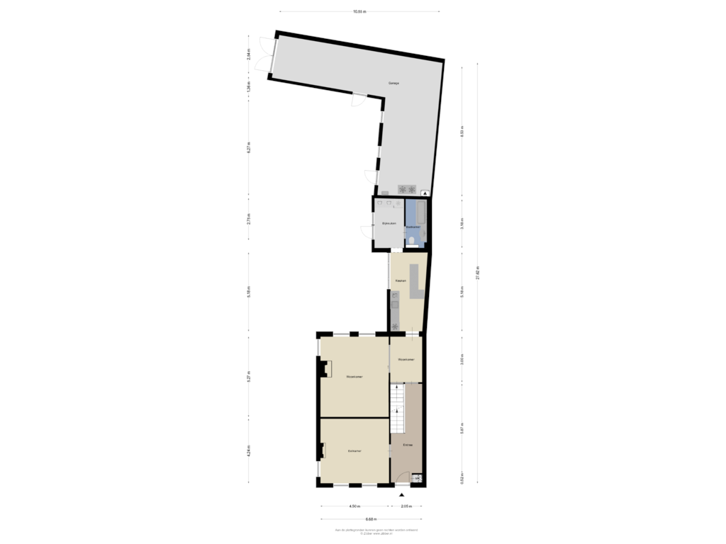 Bekijk plattegrond van Begane Grond van Markt 3