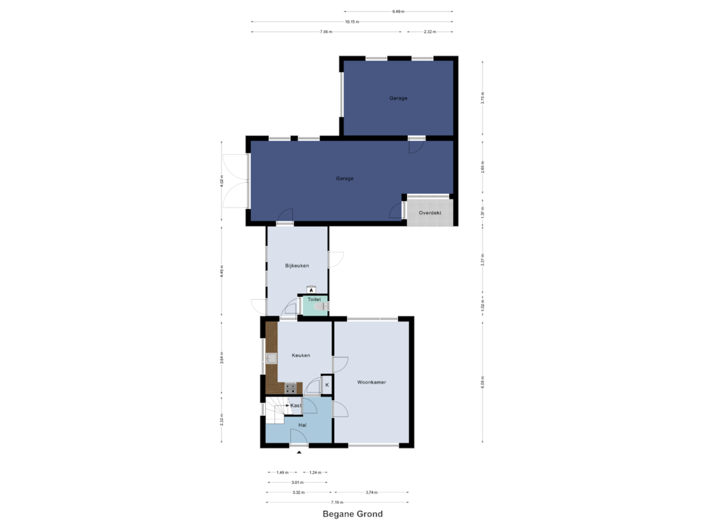 Bekijk plattegrond van Begane Grond van Muncadostraat 4