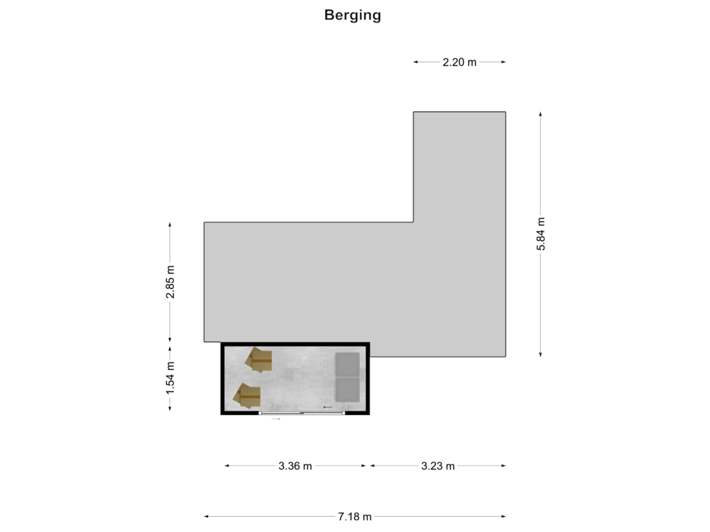 Bekijk plattegrond van Berging van Oosteinde 21