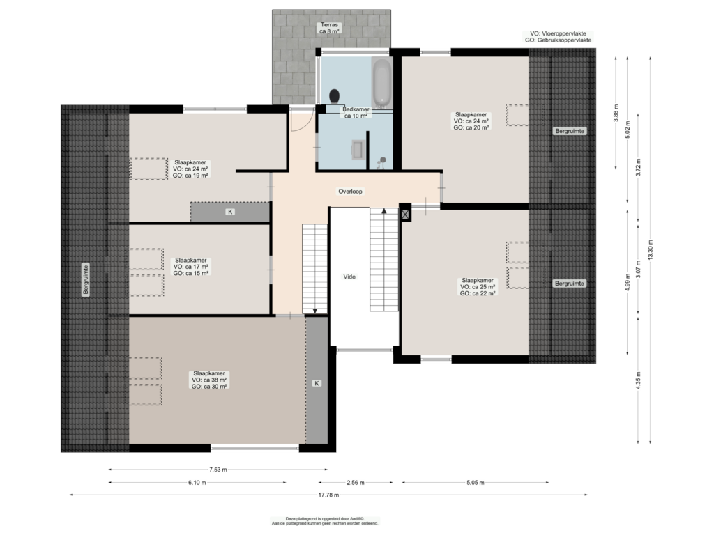 Bekijk plattegrond van Eerste verdieping van Snavelbies 6