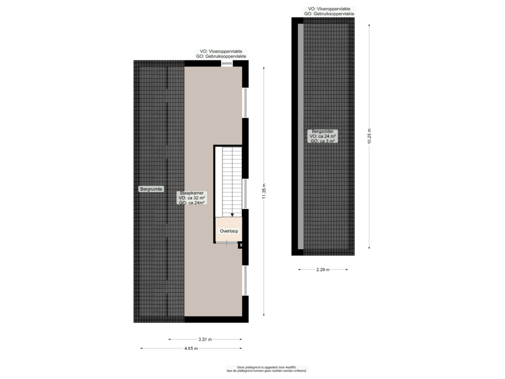 Bekijk plattegrond van Tweede verdieping van Snavelbies 6