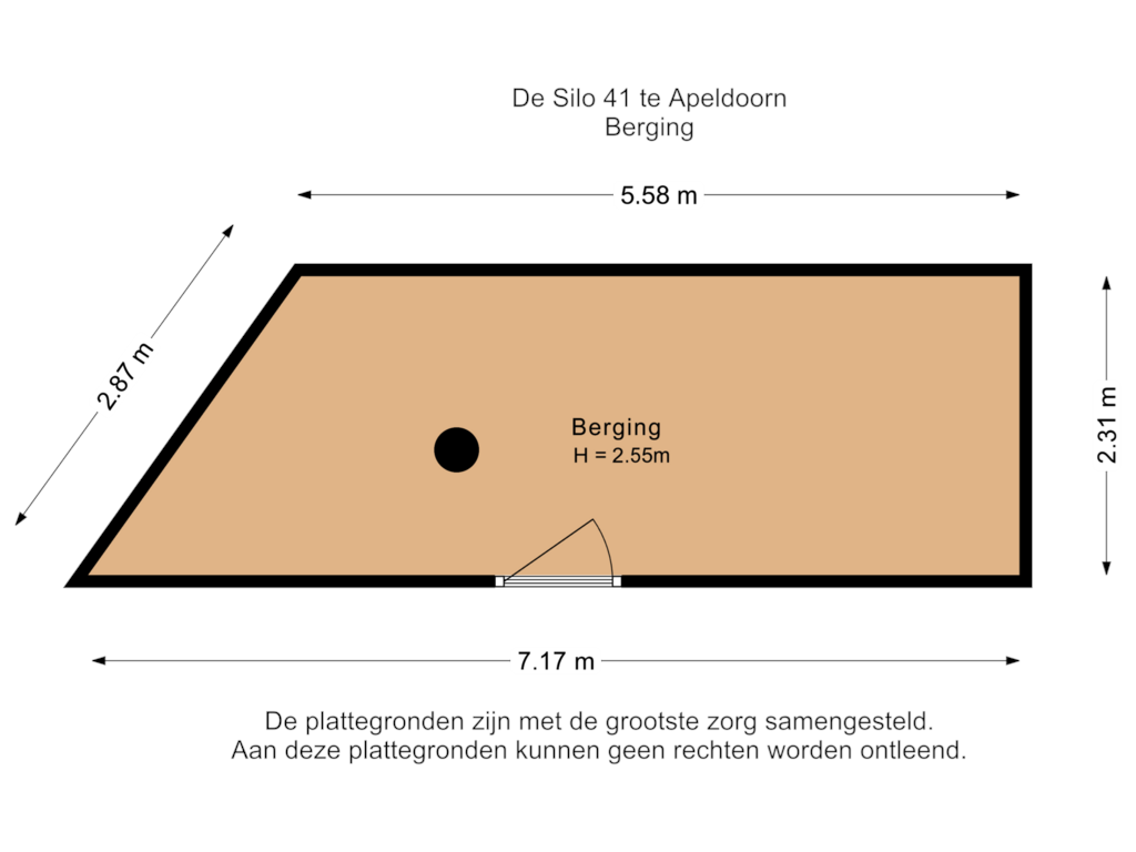 View floorplan of Berging of Havenpark 41