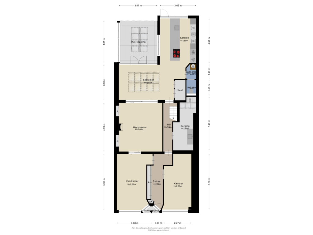 Bekijk plattegrond van Begane Grond van Voorstraat 26