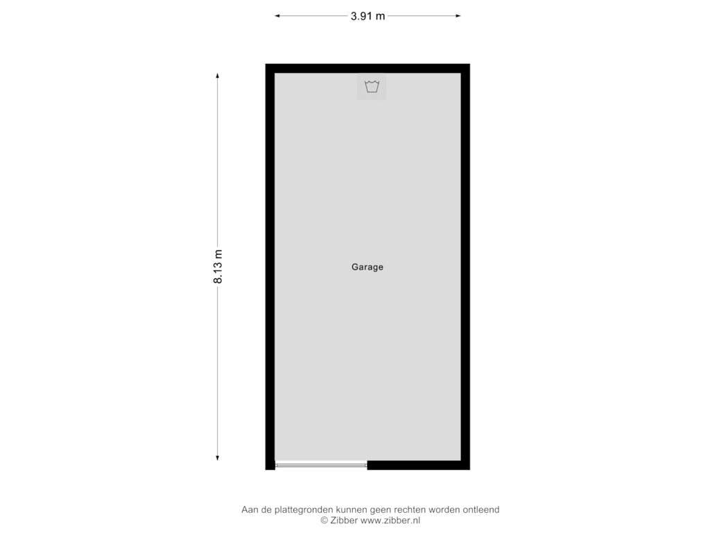 Bekijk plattegrond van Garage van Zuiderakerweg 108