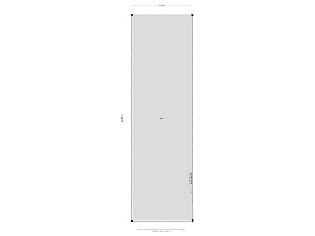 Bekijk plattegrond van Kas van Zuiderakerweg 108