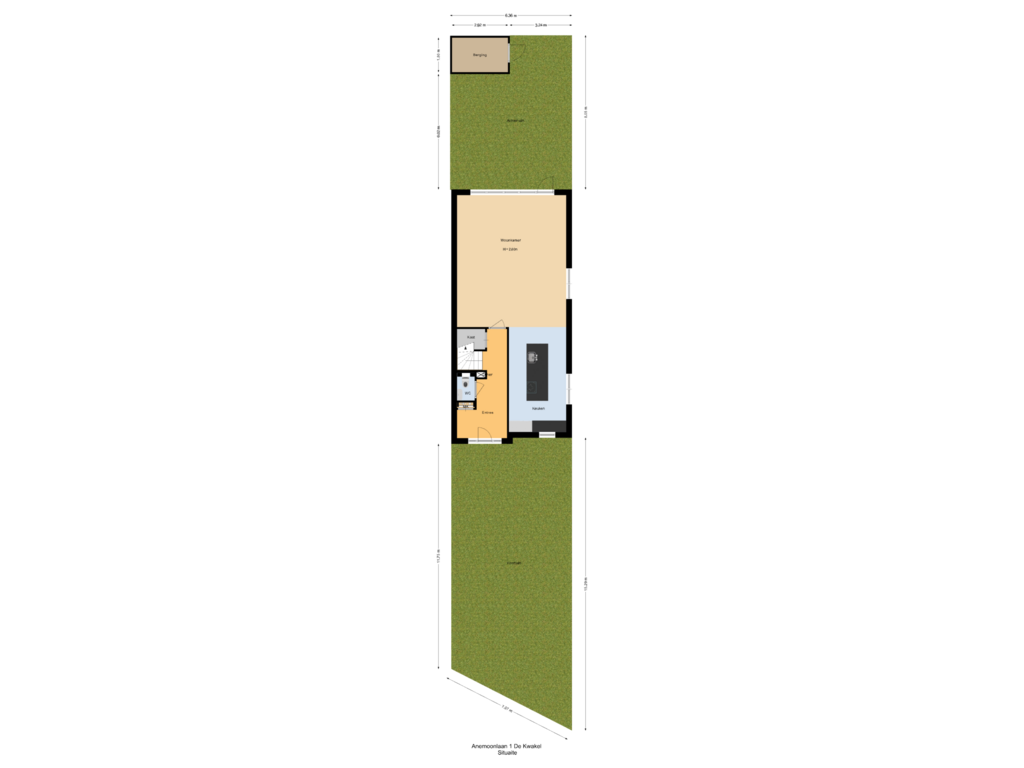 Bekijk plattegrond van Situaite van Anemoonlaan 1