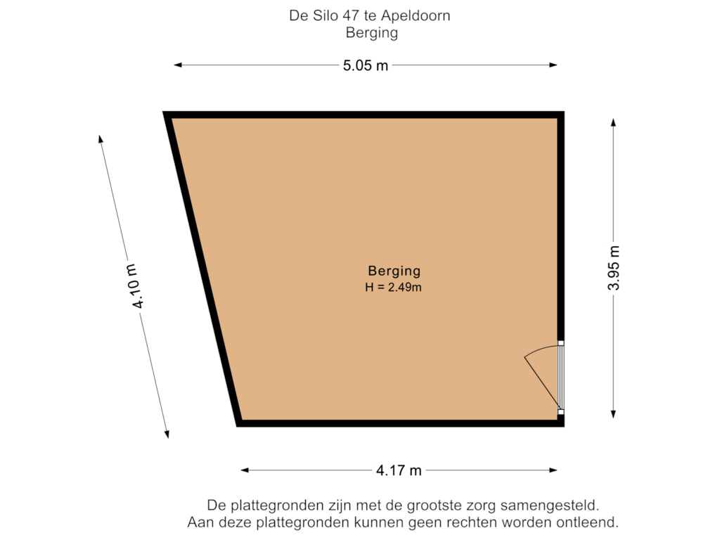 View floorplan of Berging of Havenpark 47