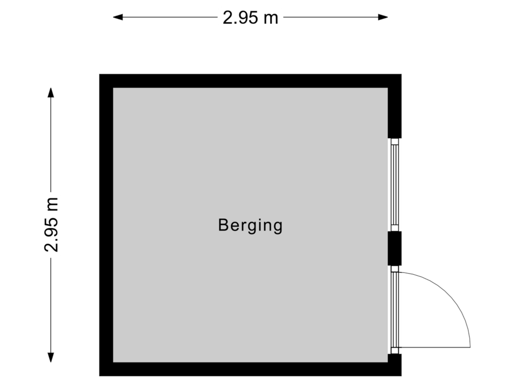 Bekijk plattegrond van Berging van Lievevrouwestraat 14