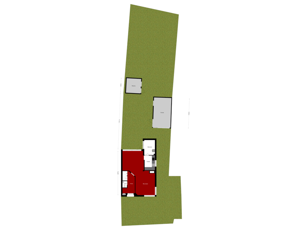 Bekijk plattegrond van Begane Grond Met Tuin van Lievevrouwestraat 14