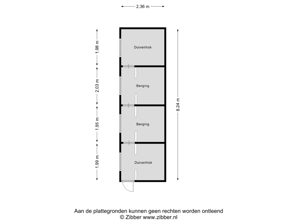 Bekijk plattegrond van Schuur van Achtmaalseweg 172-A