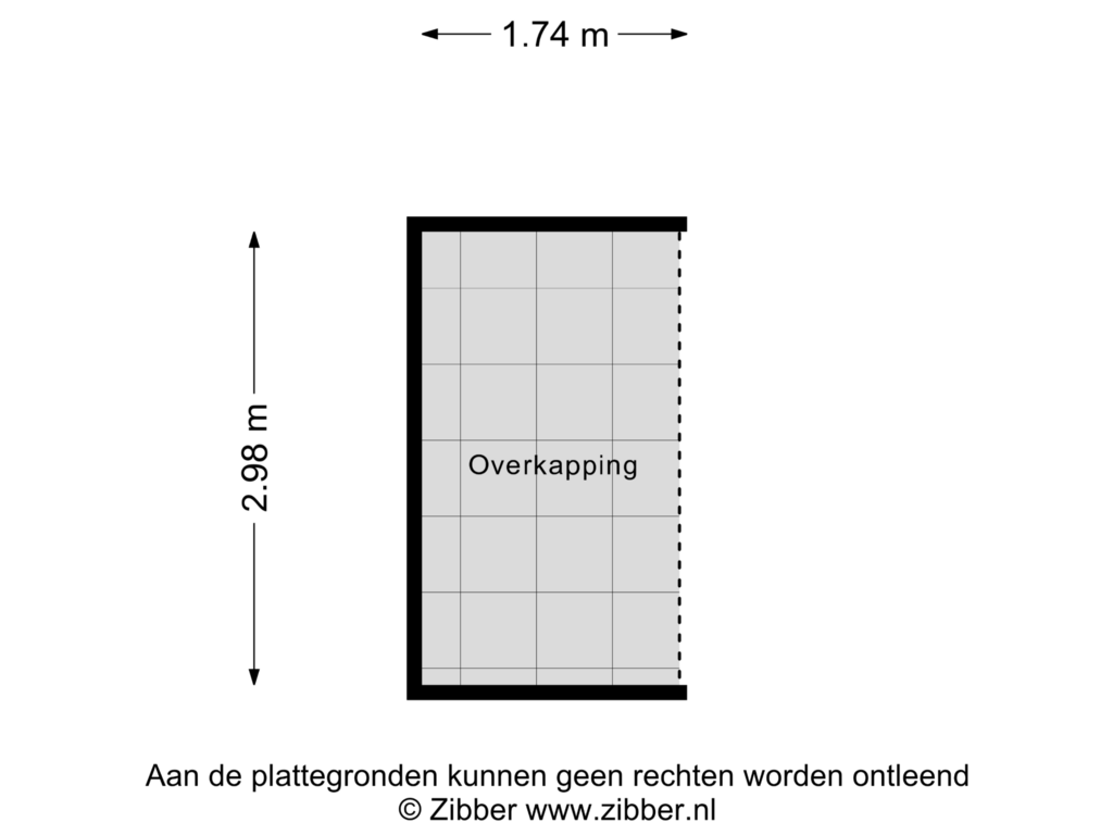 Bekijk plattegrond van Overkapping van Achtmaalseweg 172-A