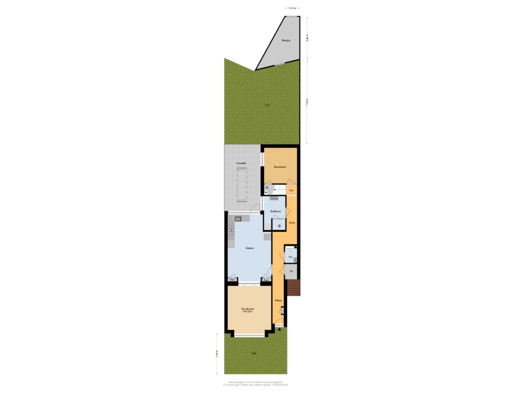 View floorplan of Situatie of Koningin Wilhelminakade 229