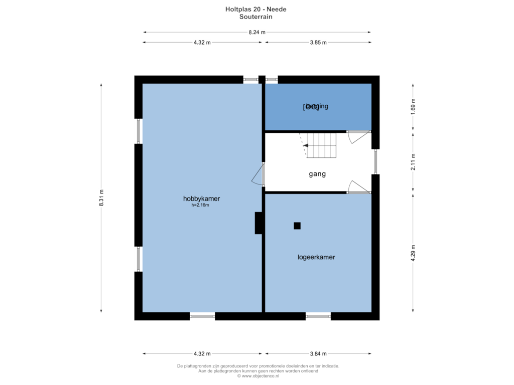 Bekijk plattegrond van SOUTERRAIN van Holtplas 20