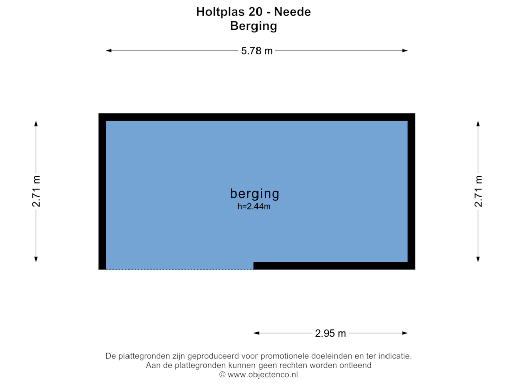 Bekijk plattegrond van BERGING van Holtplas 20