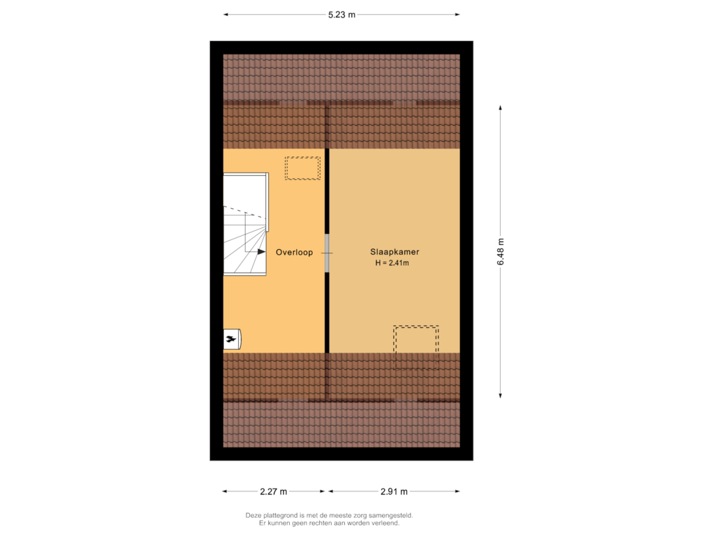 View floorplan of Tweede verdiping of Dinteldal 6