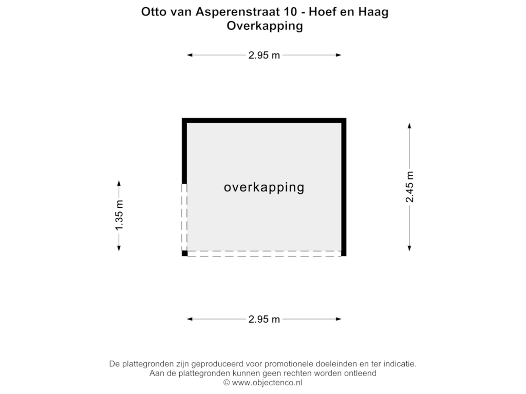 Bekijk plattegrond van OVERKAPPING van Otto van Asperenstraat 10