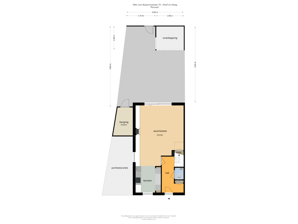 Bekijk plattegrond van PERCEEL van Otto van Asperenstraat 10