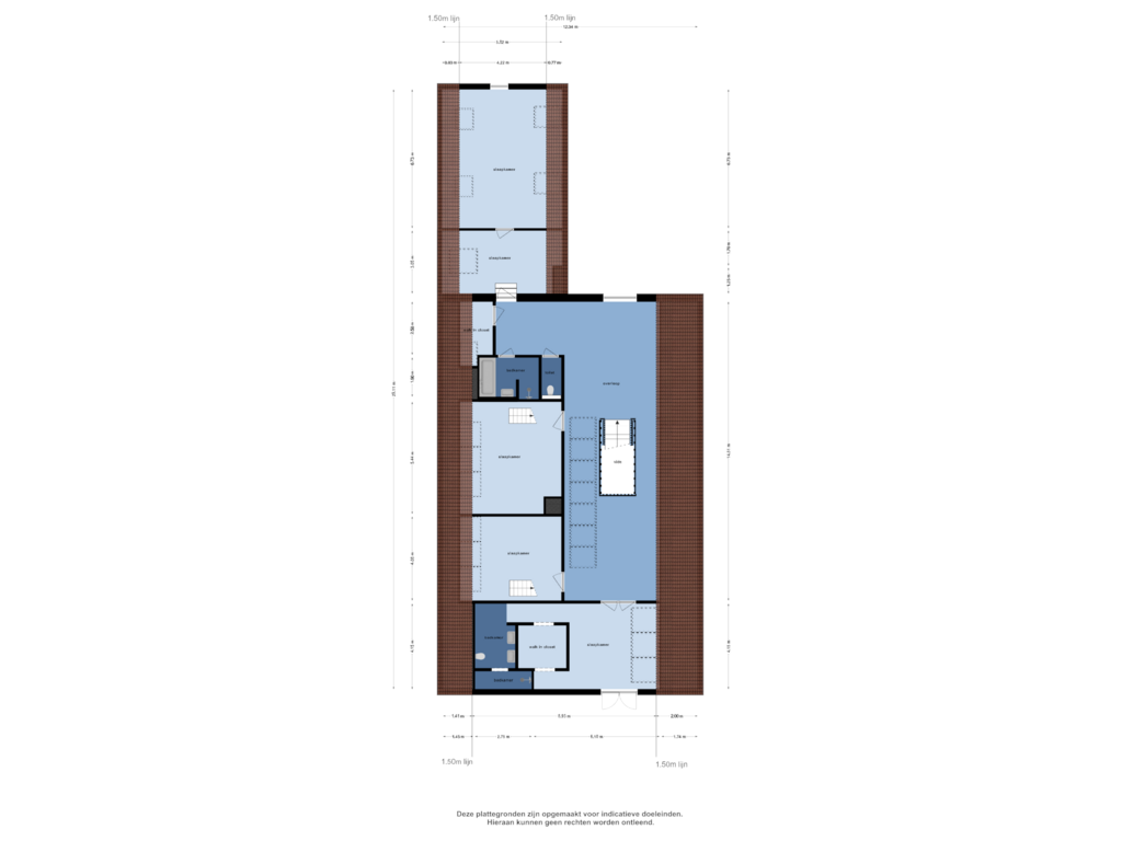 View floorplan of Eerste Verdieping of Middelstraat 14