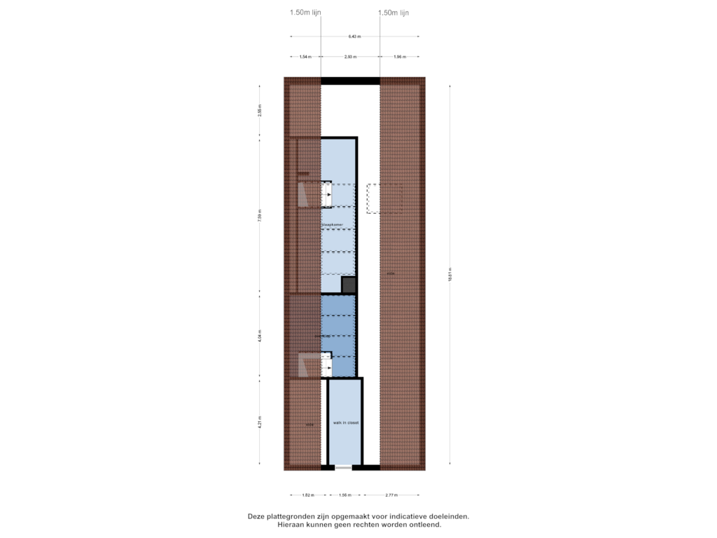 View floorplan of Zolder of Middelstraat 14