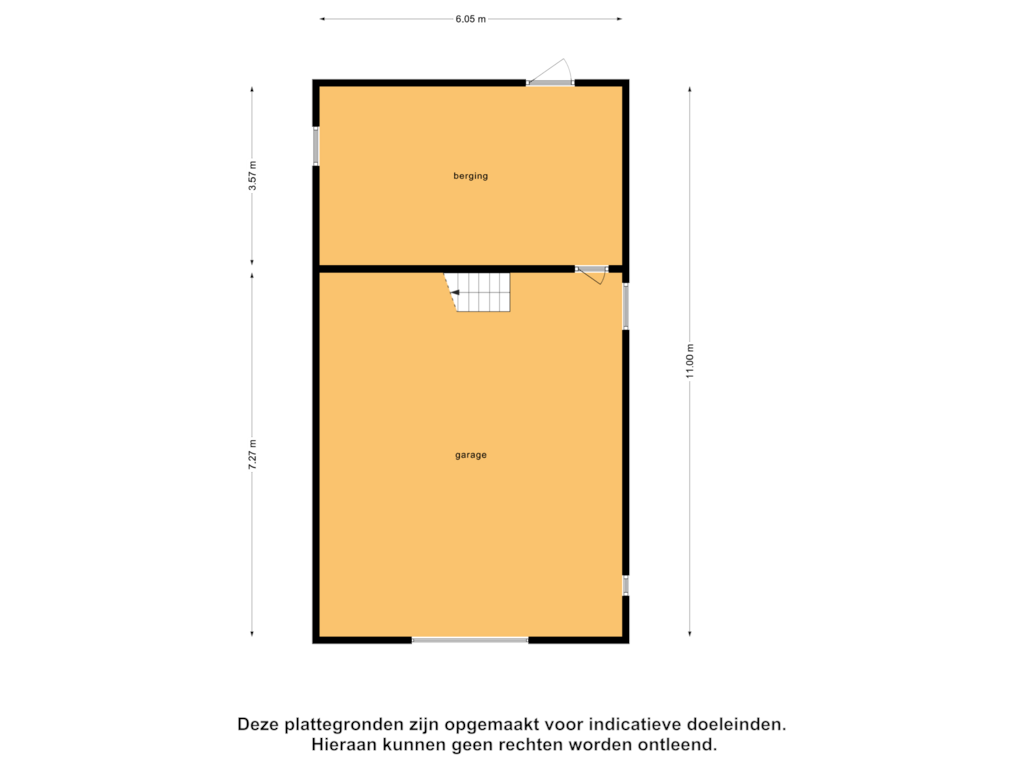 View floorplan of Schuur of Middelstraat 14