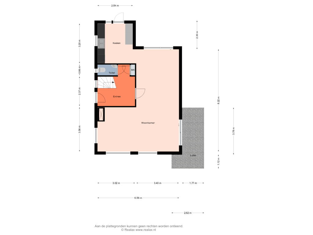 View floorplan of Begane grond of Vincent van Goghstraat 3