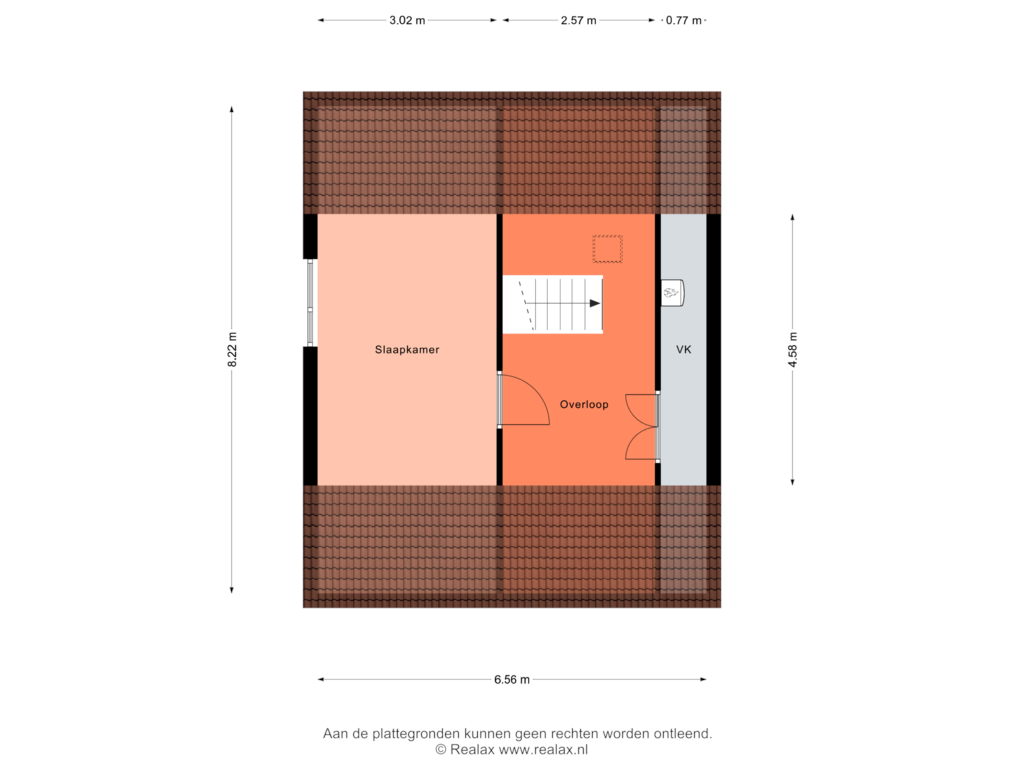 View floorplan of Verdieping 2 of Vincent van Goghstraat 3