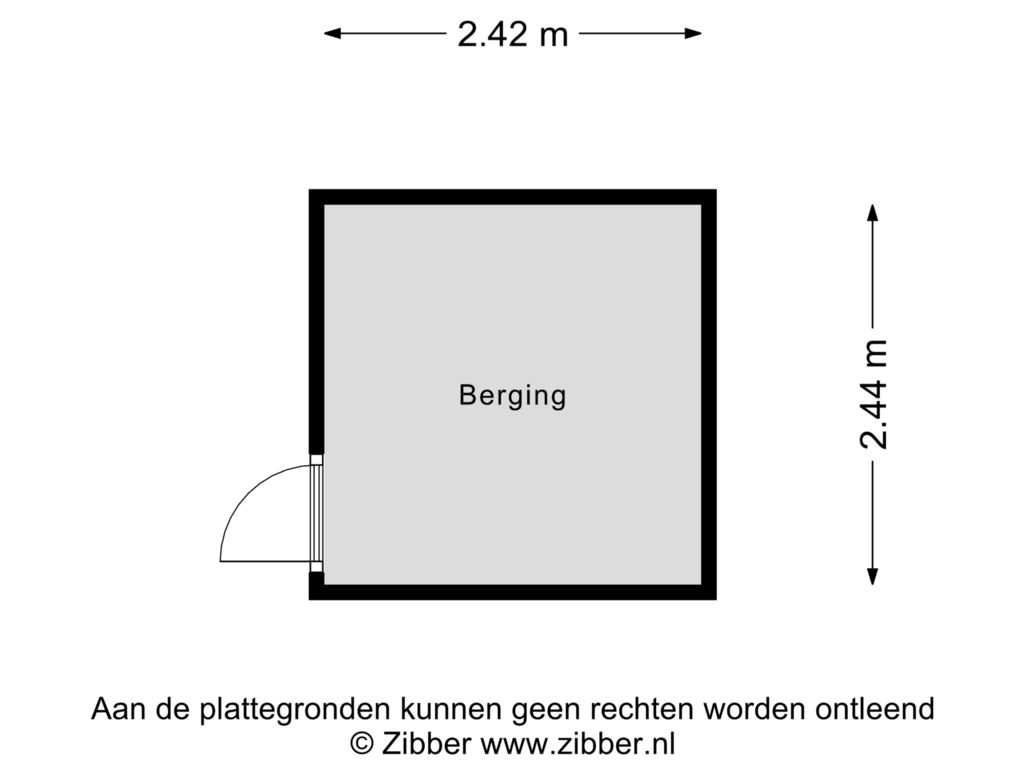 View floorplan of Berging of Molenweg 11-N