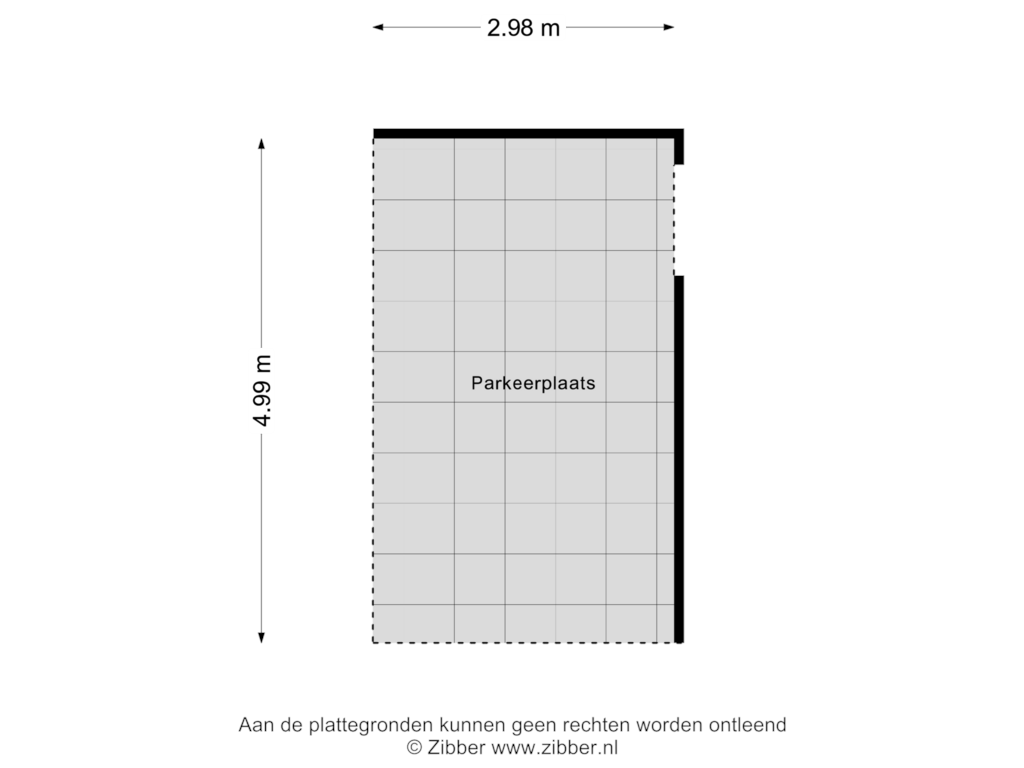 View floorplan of Parkeerplaats of Molenweg 11-N