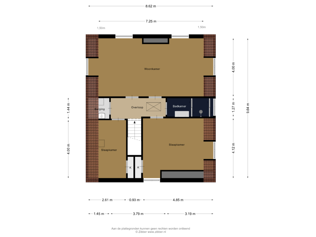 Bekijk plattegrond van Eerste Verdieping (Dorpsstraat 1) van Dorpsstraat 1