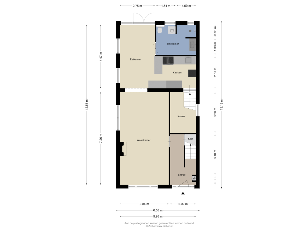 Bekijk plattegrond van Begane Grond van Boekelosestraat 163