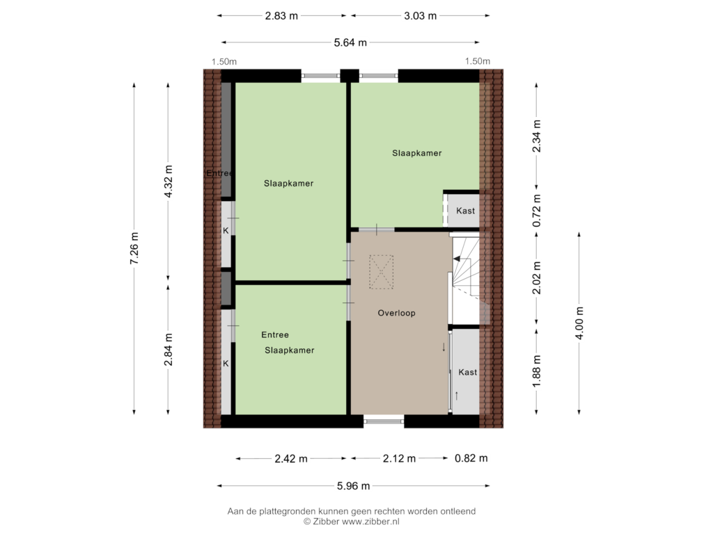 Bekijk plattegrond van Eerste Verdieping van Boekelosestraat 163