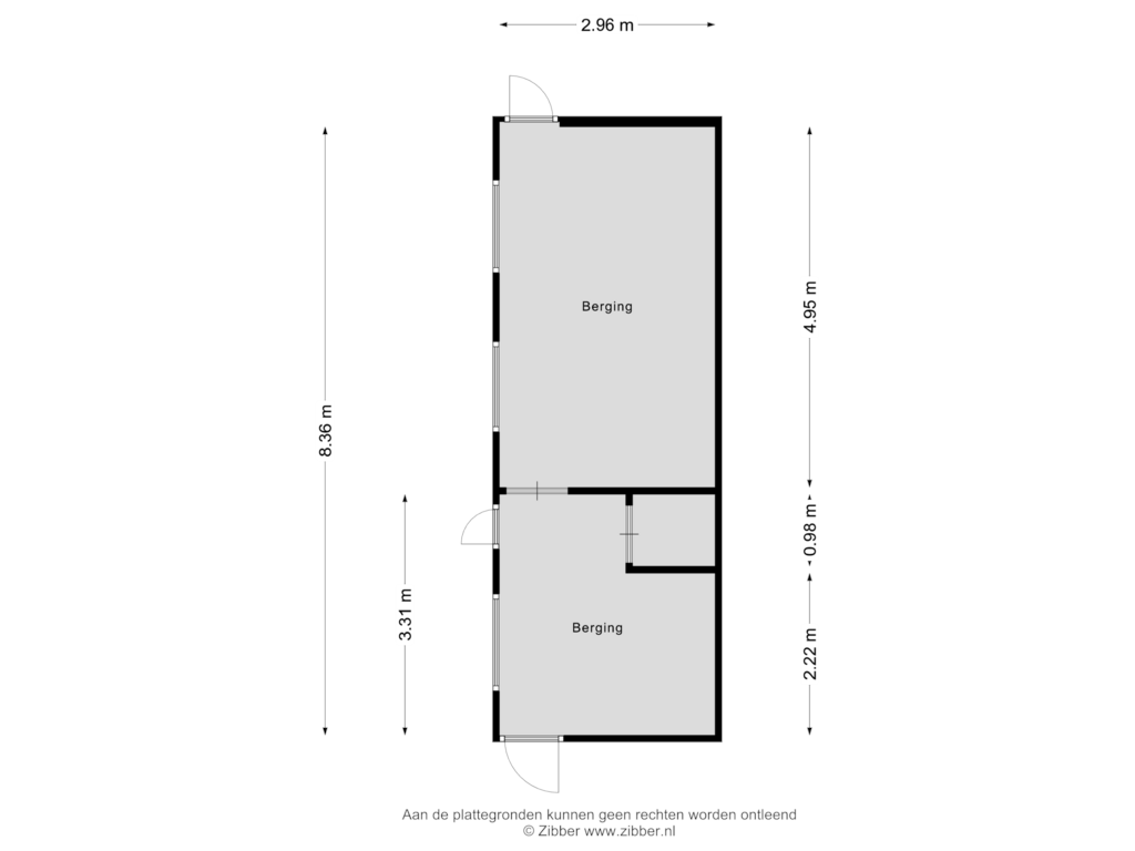 Bekijk plattegrond van Berging van Boekelosestraat 163