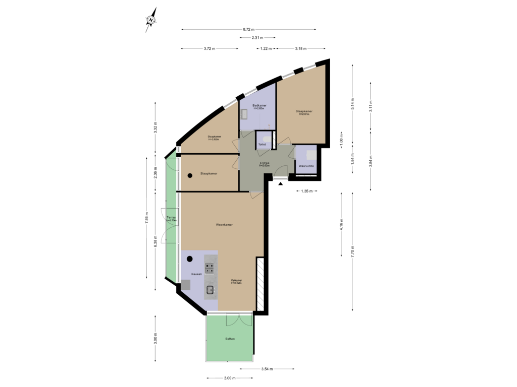 Bekijk plattegrond van 1e Verdieping van Botterboulevard 171