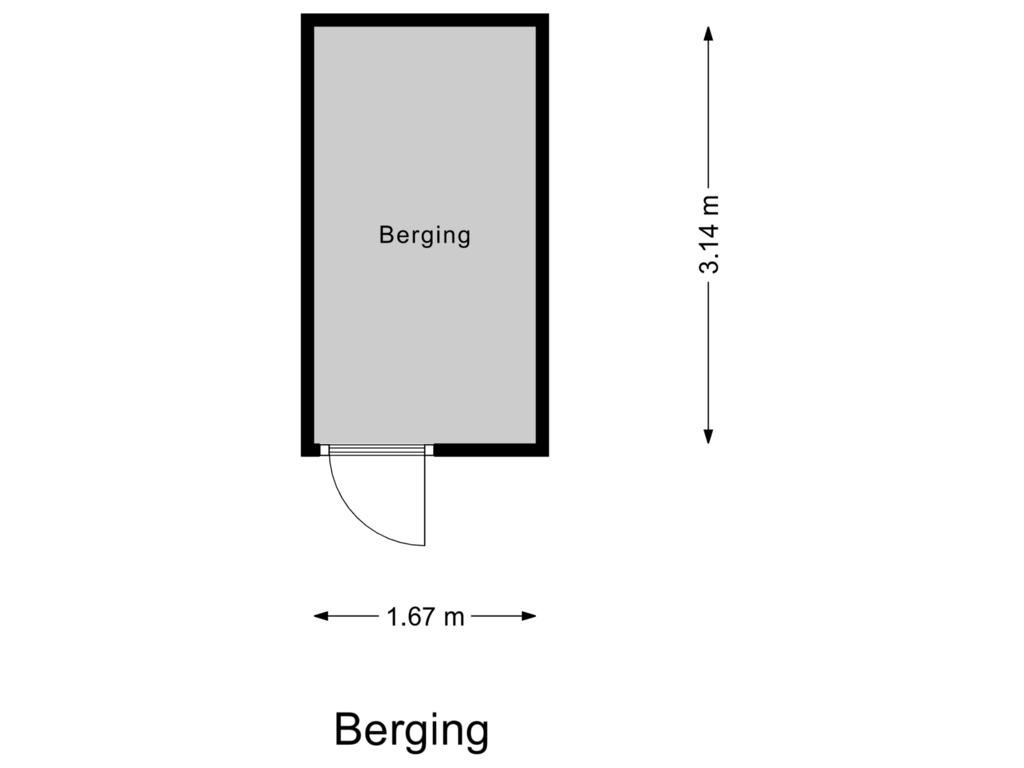 Bekijk plattegrond van Berging van Valkhof 4