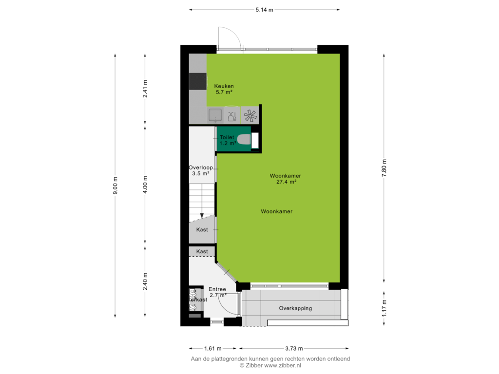 Bekijk plattegrond van Begane grond van Schijndelstraat 26